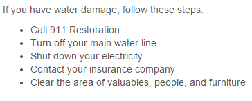 Water Damage Castroville