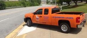 Water Damage and Mold Restoration Pickup Truck